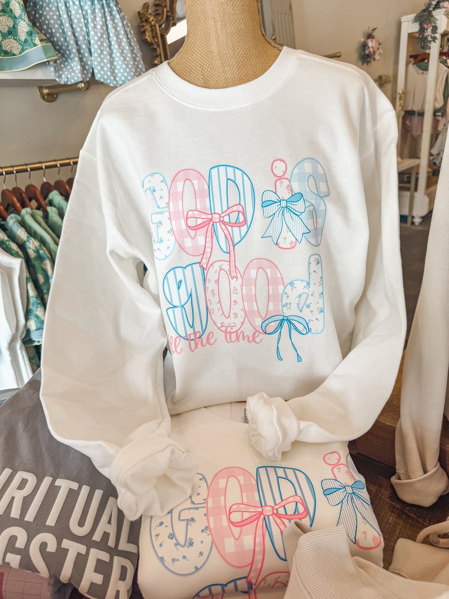 God is Good All the Time Comfort Colors Sweatshirt