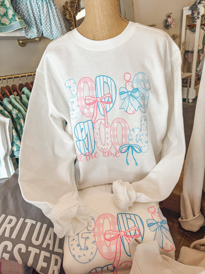 God is Good All the Time Comfort Colors Sweatshirt