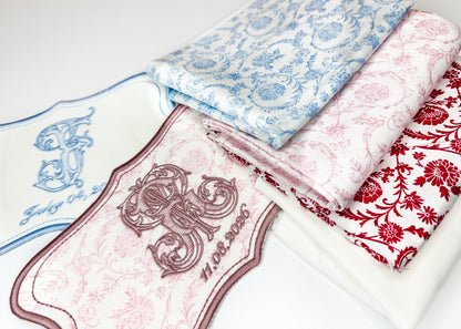 Monogram Bridal Bouquet Wrap