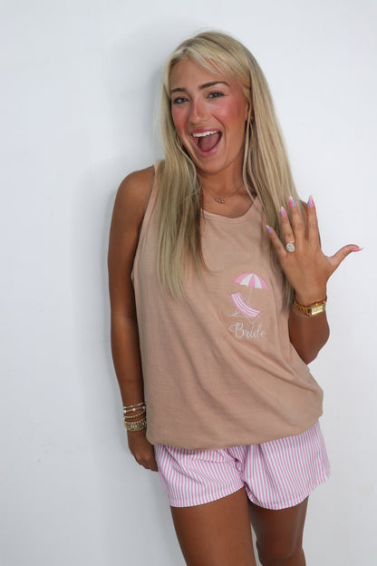 Custom Beach Girl Lounge Chair Tank