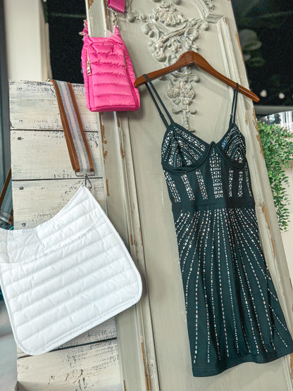 Rhinestone Little Black Dress