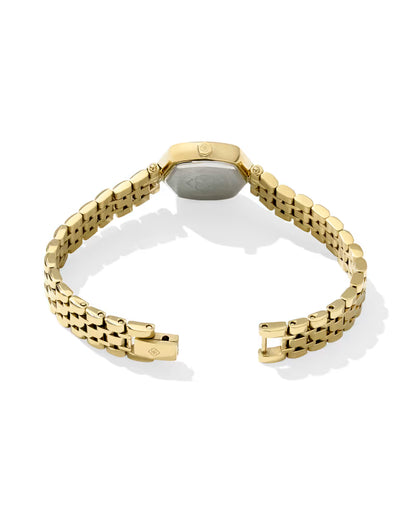 Kendra Scott Davie Watch in Gold Ivory Mother of Pearl