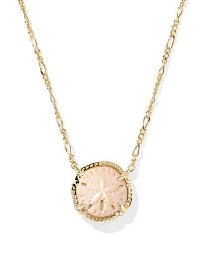 Kendra Scott Sand Dollar Pendant Necklace in Gold