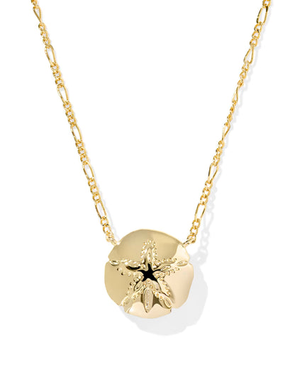 Kendra Scott Sand Dollar Pendant Necklace in Gold