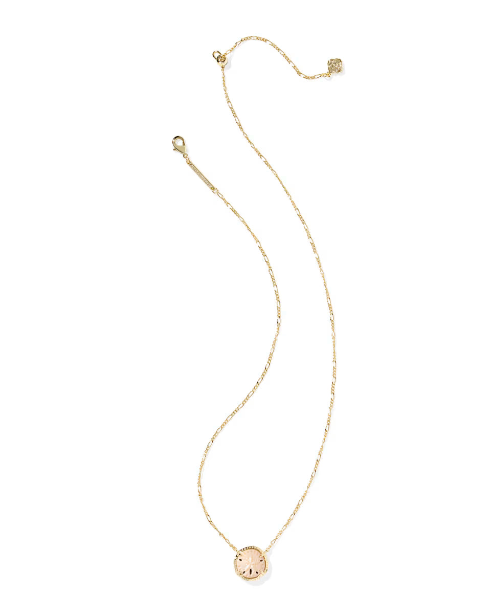 Kendra Scott Sand Dollar Pendant Necklace in Gold