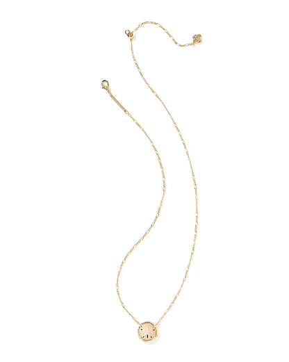 Kendra Scott Sand Dollar Pendant Necklace in Gold