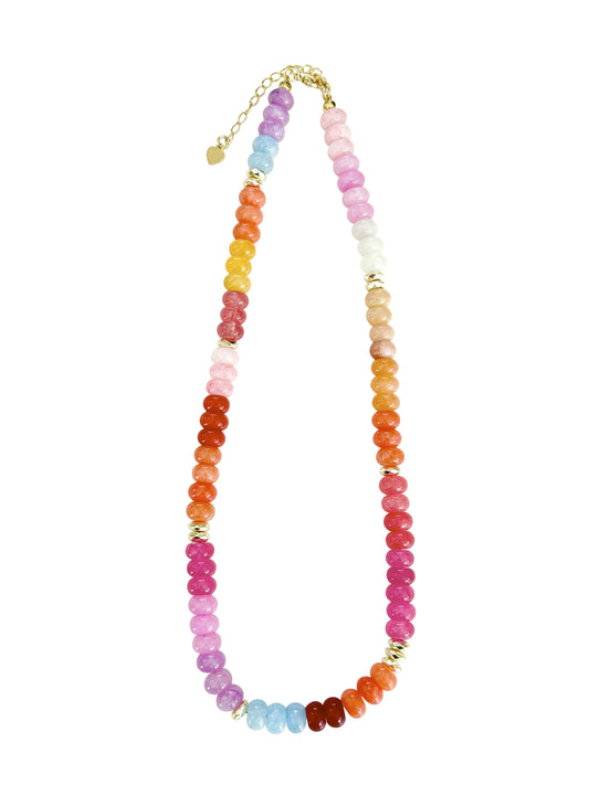 Kerry Sunset Beaded Necklace by Gemelli
