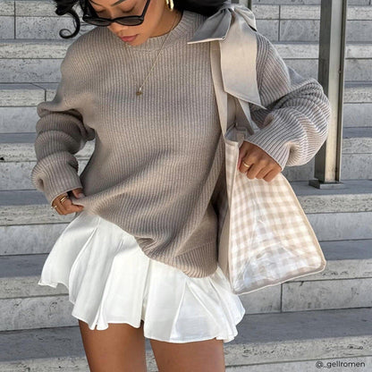 Casemate Latte Gingham Bow Jelly Tote Bag