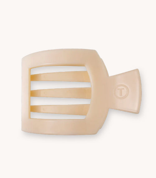 Teleties | Almond Beige Medium Flat Square Hair Clip