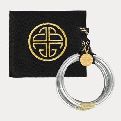 Budha Girl All Weather Bangles in Moon | Set of 4 | Medium