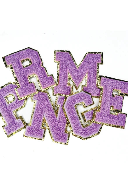 Purple Letter Patches