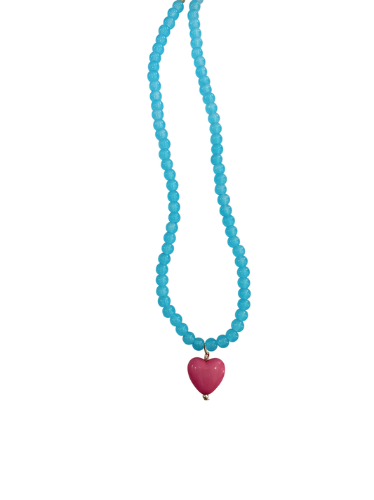 Pippa Necklace in Light Blue by Gemelli