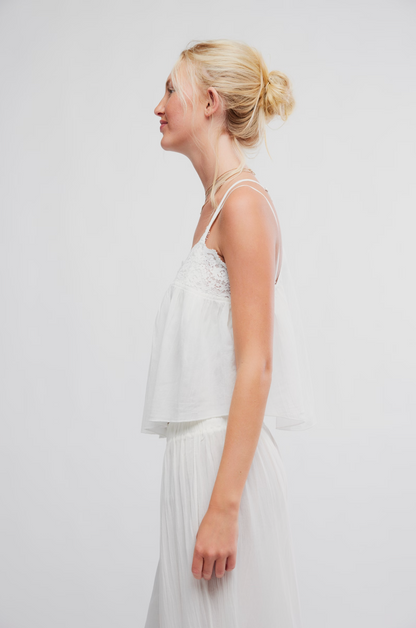 Free People Daylight Charm Cami in White