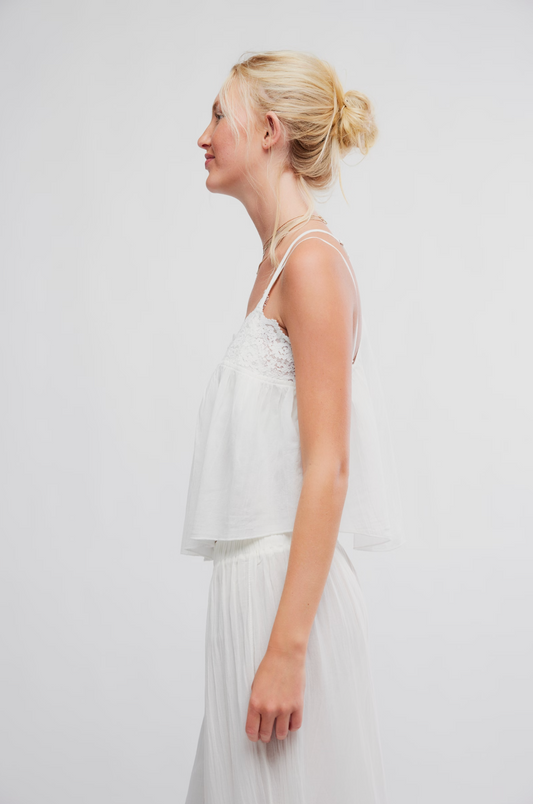 Free People Daylight Charm Cami in White