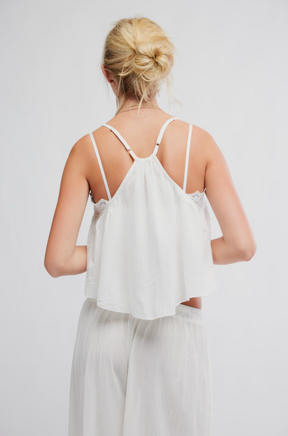 Free People Daylight Charm Cami in White