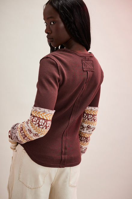 Free People All in Cuff in Chocolate Combo