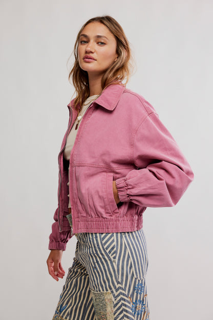 Free People Birdie Jacket Rose Raisin