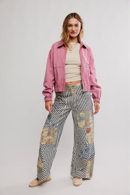Free People Birdie Jacket Rose Raisin