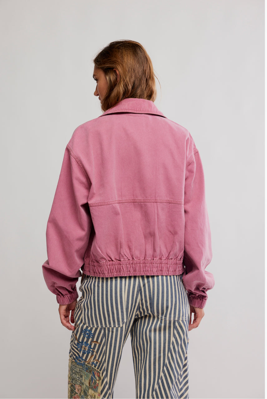 Free People Birdie Jacket Rose Raisin