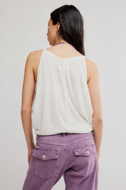 Free People Shoreside Tank in Clean Ivory
