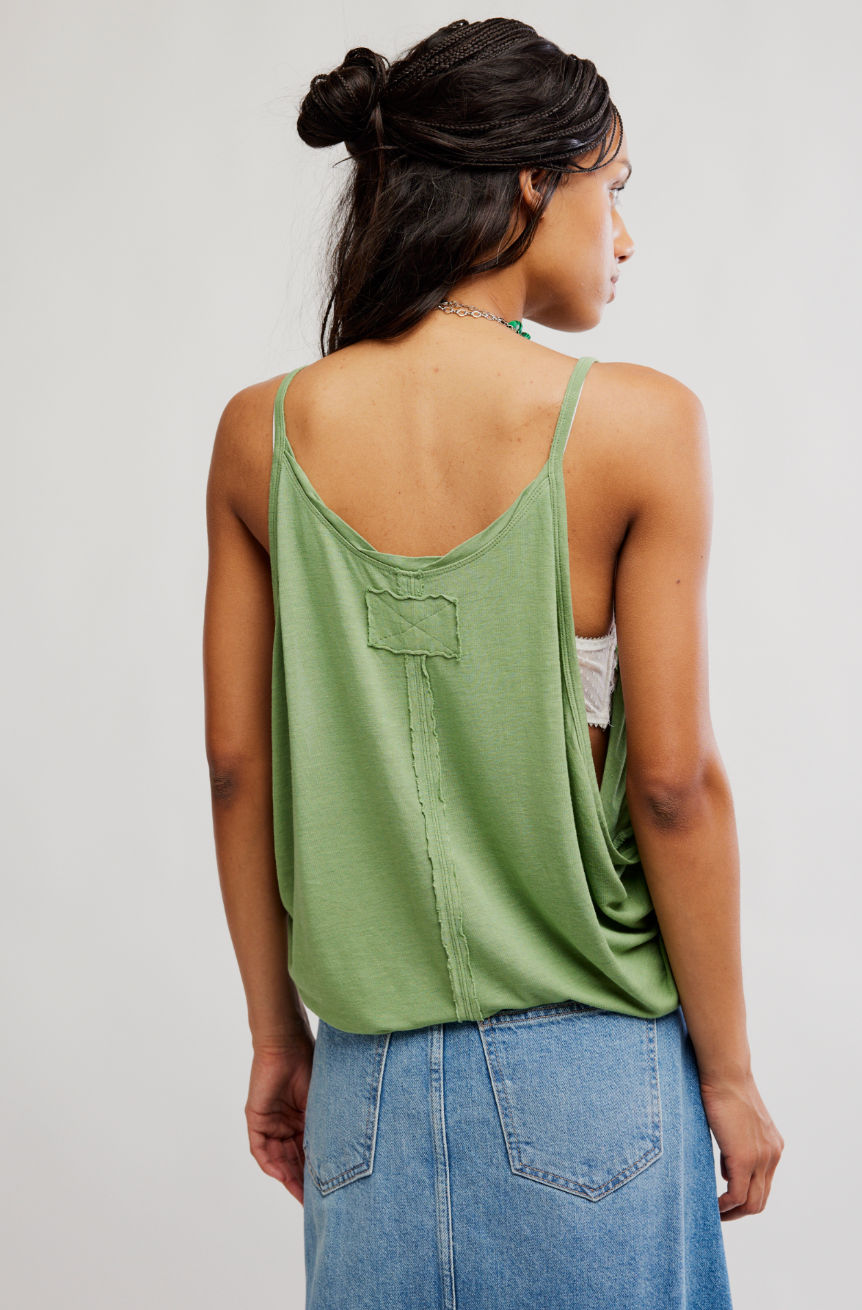 Free People Shoreside Tank in Mistletoe