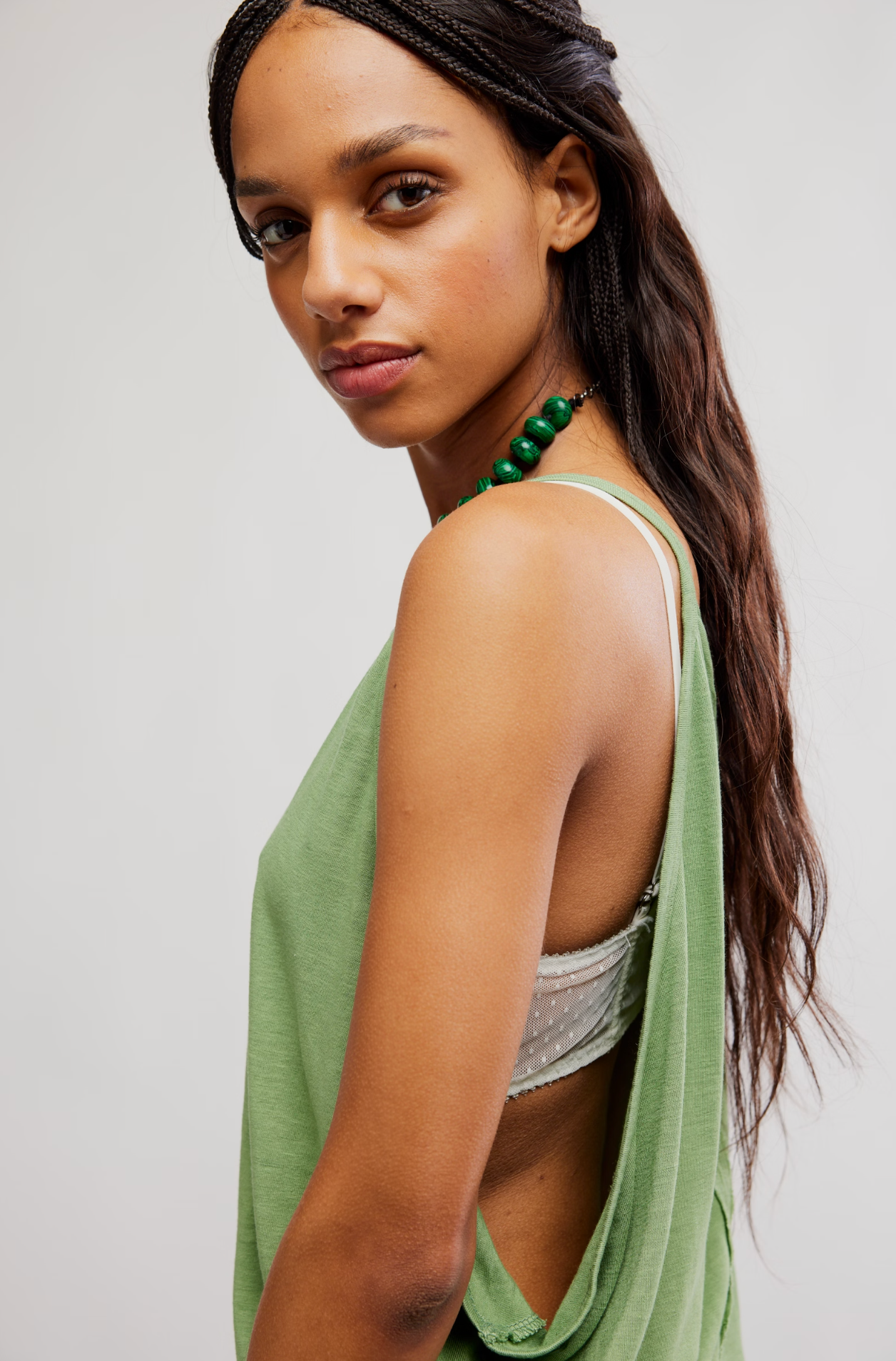 Free People Shoreside Tank in Mistletoe