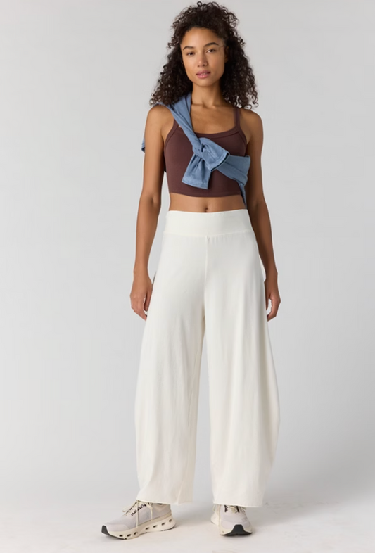 Free People Hot Shot Easy Pant in Ivory
