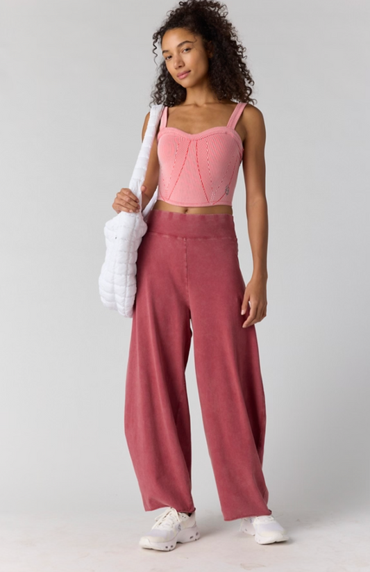 Free People Hot Shot Easy Pant in Brick