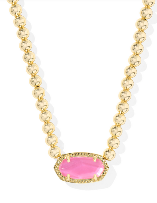 Kendra Scott Elisa Beaded Necklace in Gold Azalea Illusion