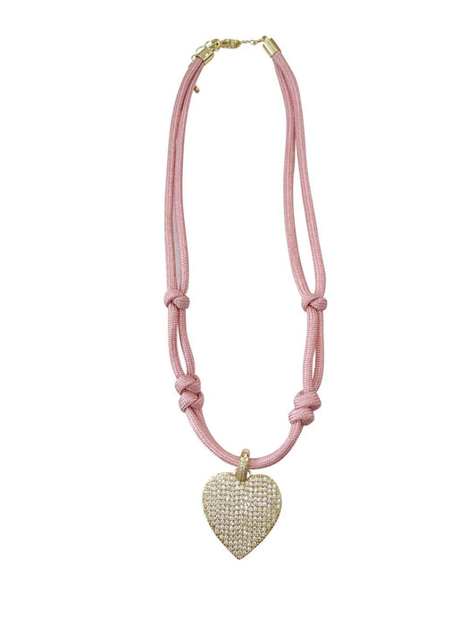 Tara Necklace in Light Pink by Gemelli