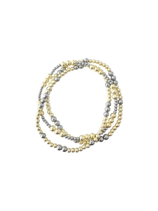 Triple Bracelet in Mixed Metal by Gemelli