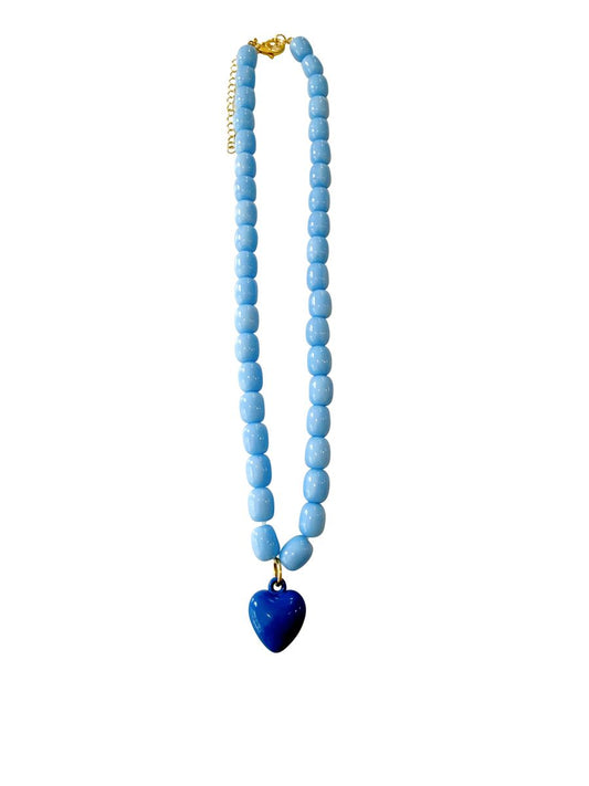 Tyler Necklace in Blue by Gemelli