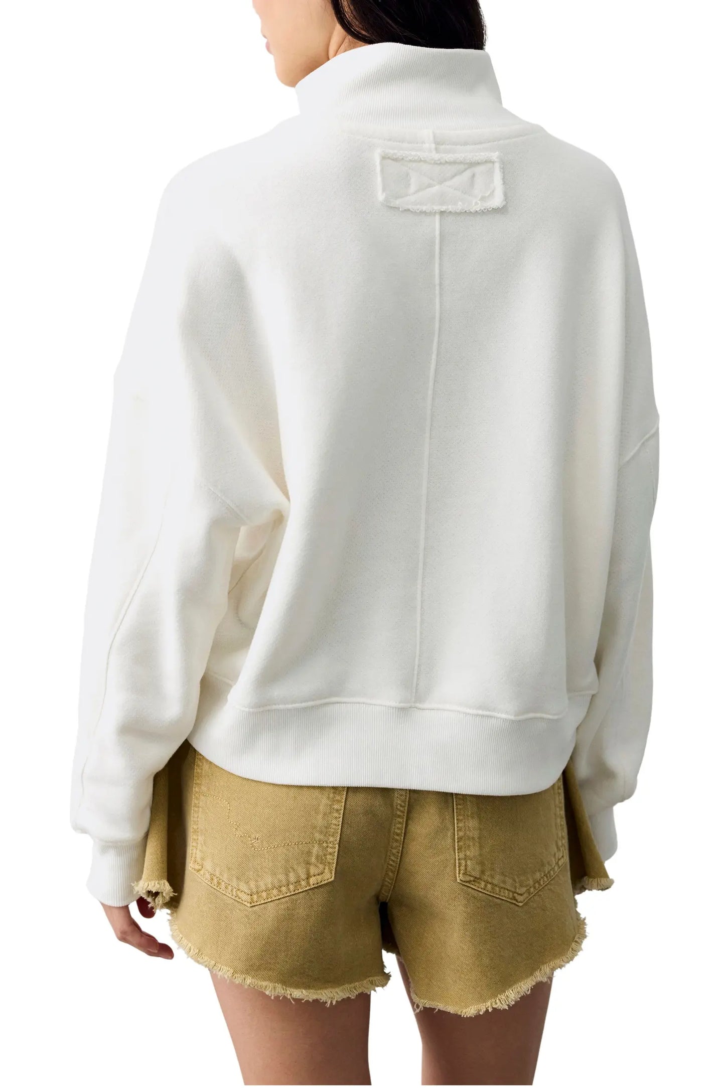 Free People Timeless Pullover in Clean Ivory