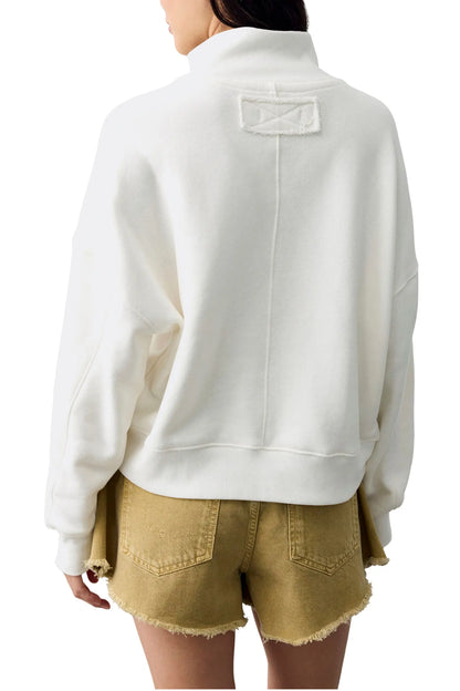 Free People Timeless Pullover in Clean Ivory