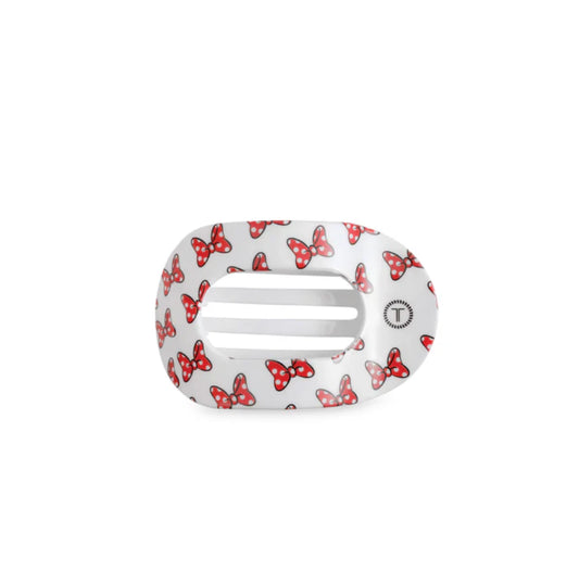 Teleties | Mini Mouse Loves Her Bows! Tiny Flat Round Hair Clip