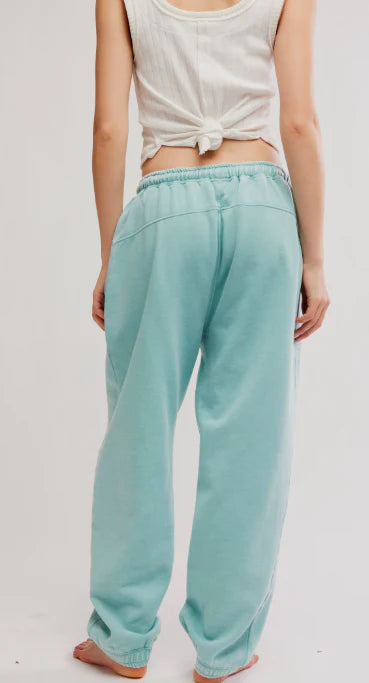 Free People Slow It Down Jogger in Aqua
