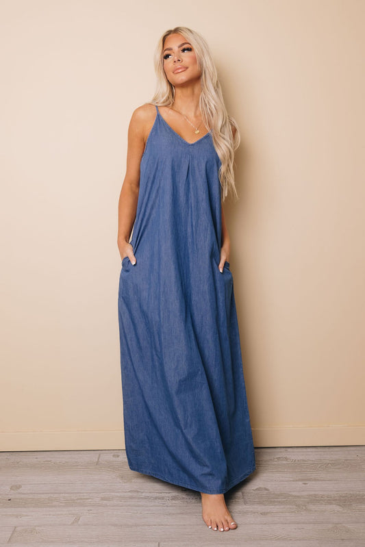 Chambray Maxi Dress