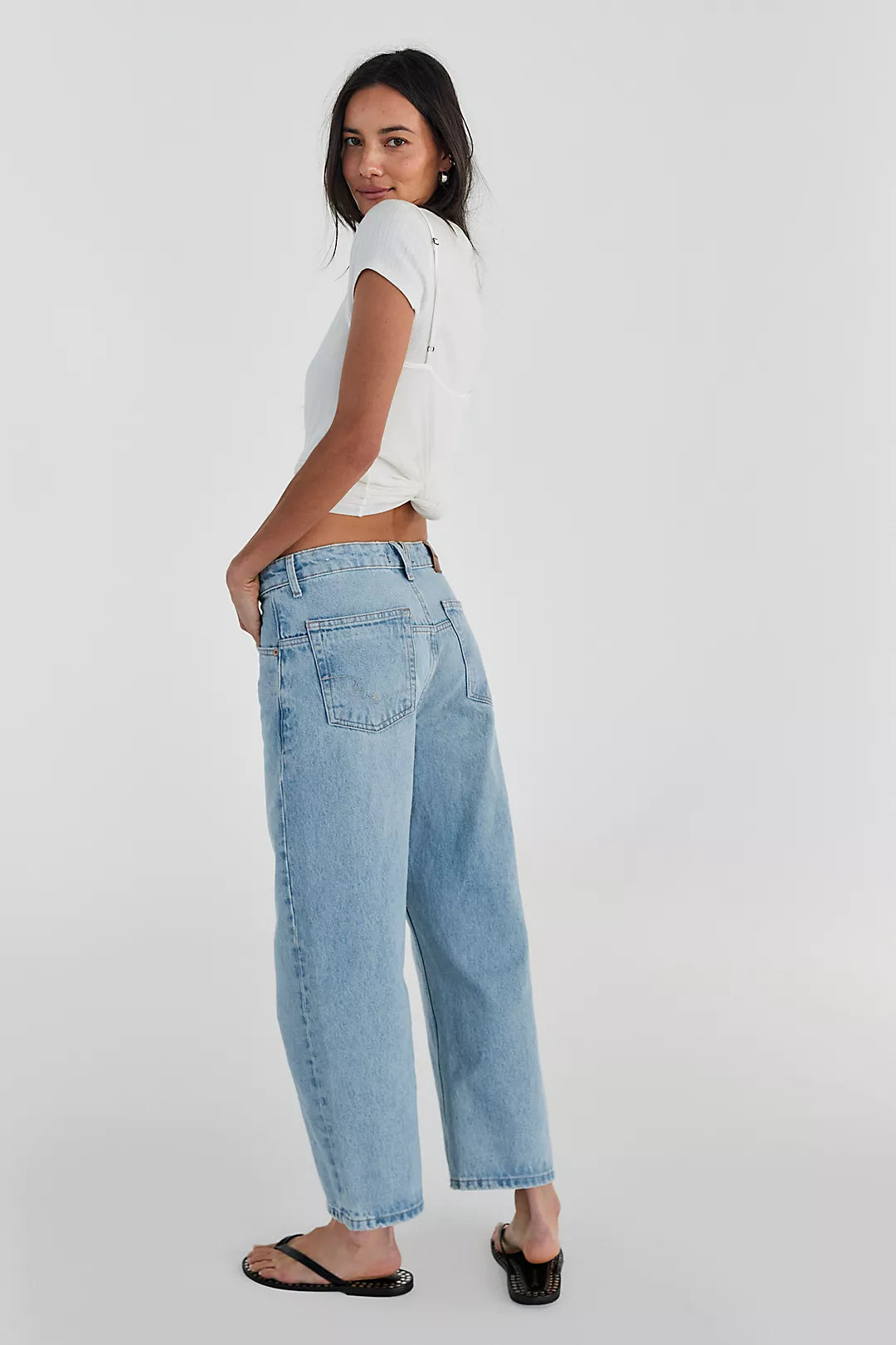 Free People Deep Trance Boyfriend Jeans in Sweet Dreams