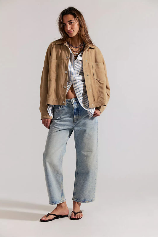 Free People Deep Trance Boyfriend Jeans in Sweet Dreams