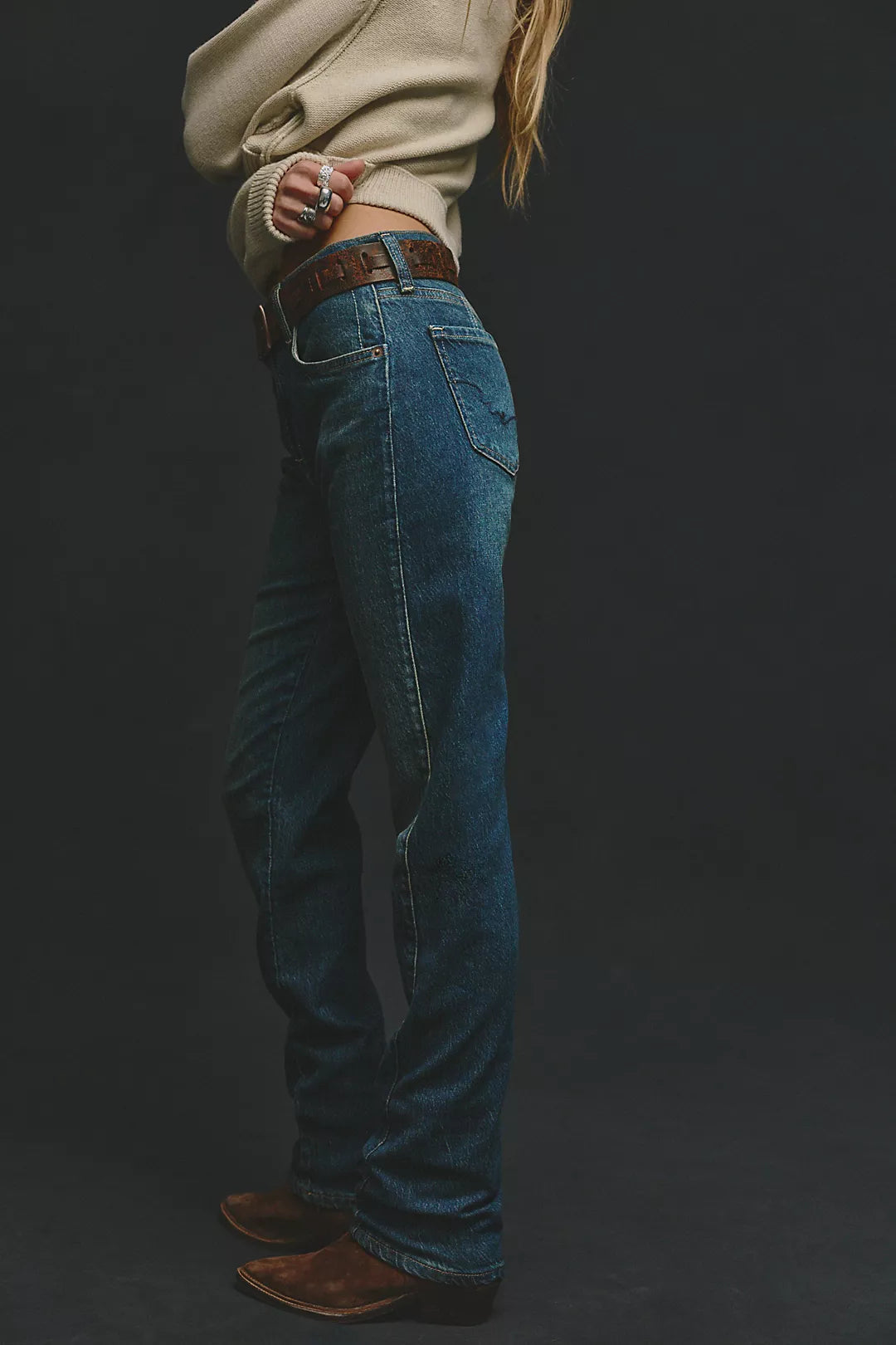 Free People Edie High Rise Tapered Jeans