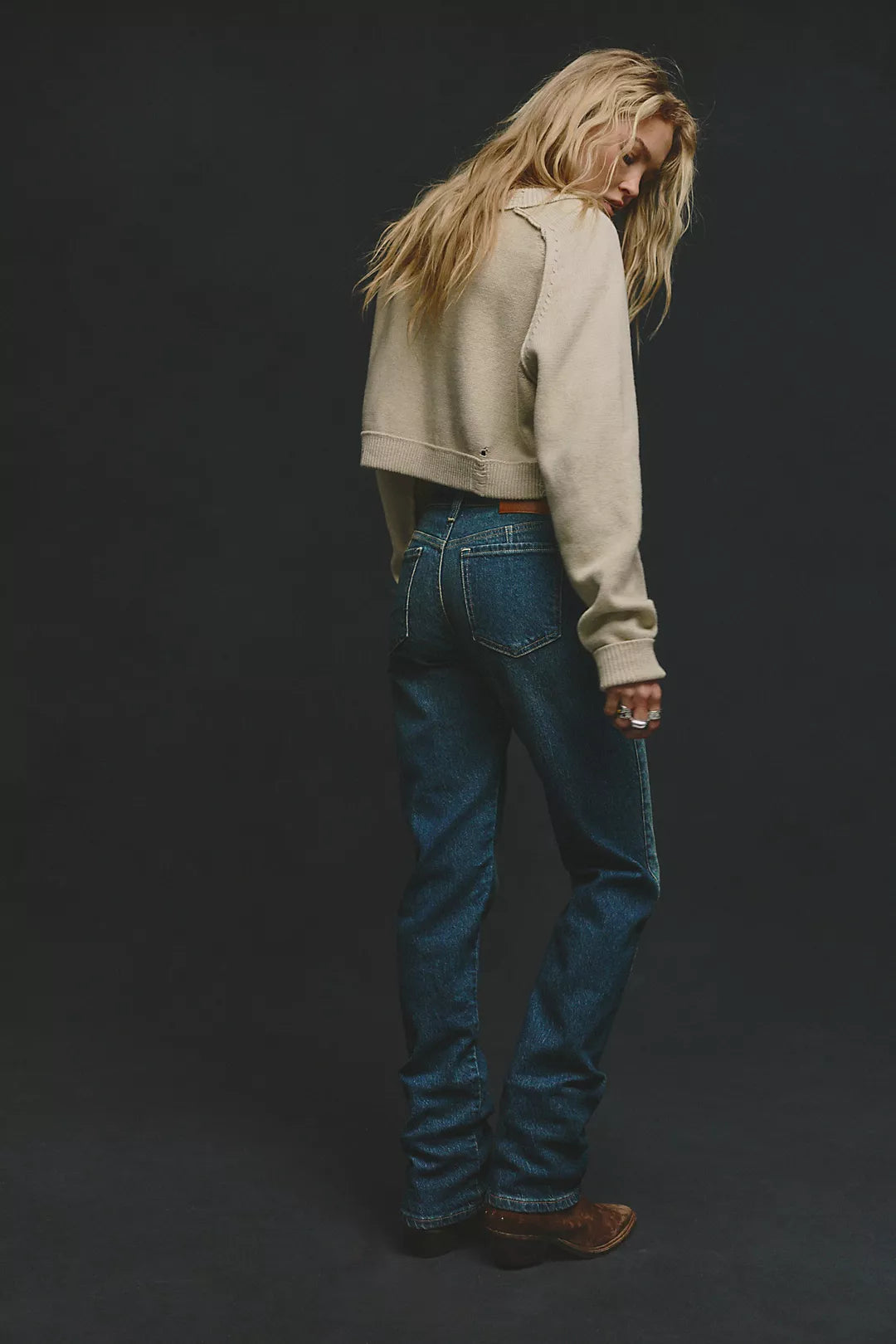 Free People Edie High Rise Tapered Jeans