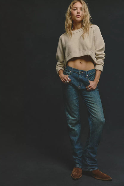 Free People Edie High Rise Tapered Jeans