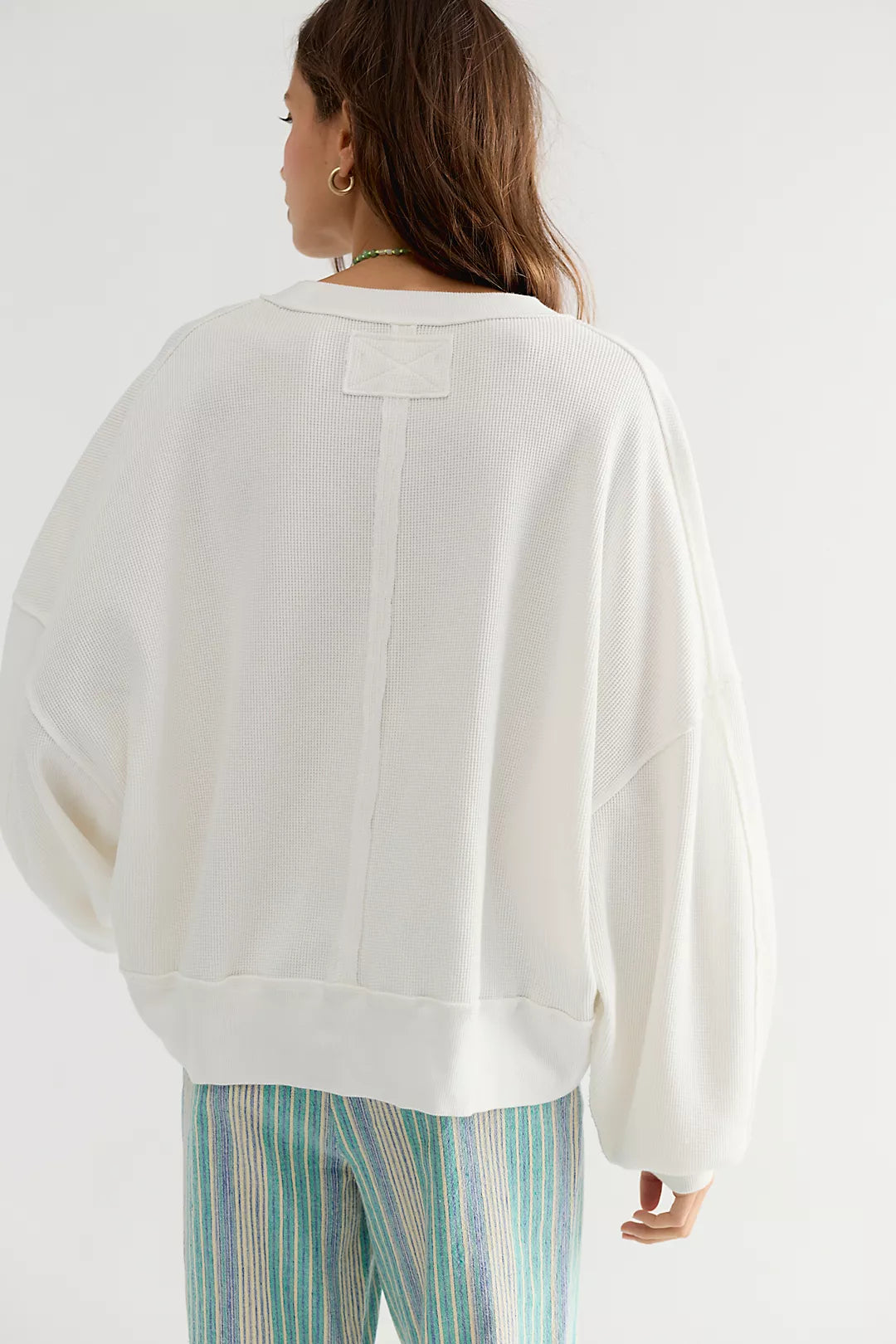 Free People Skyline Tee in Clean Ivory