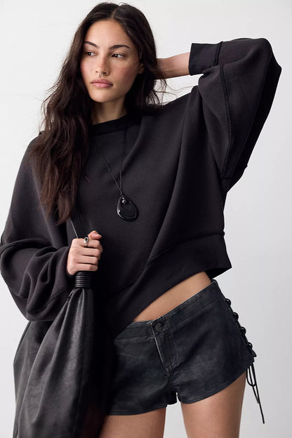 Free People Skyline Tee in Black