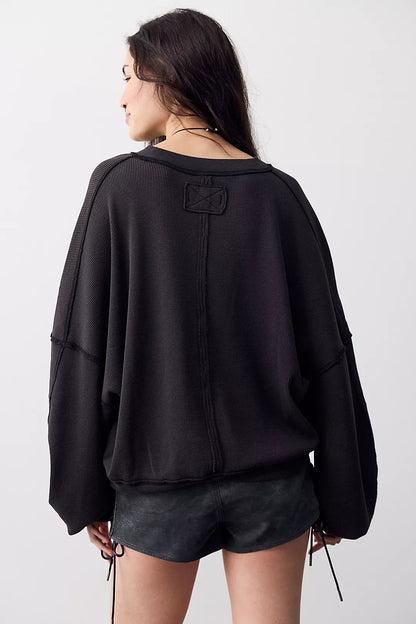 Free People Skyline Tee in Black