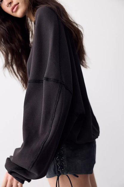 Free People Skyline Tee in Black