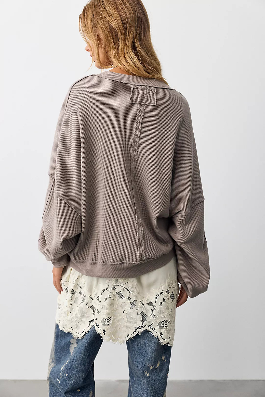 Free People Skyline Tee in Petrified Wood