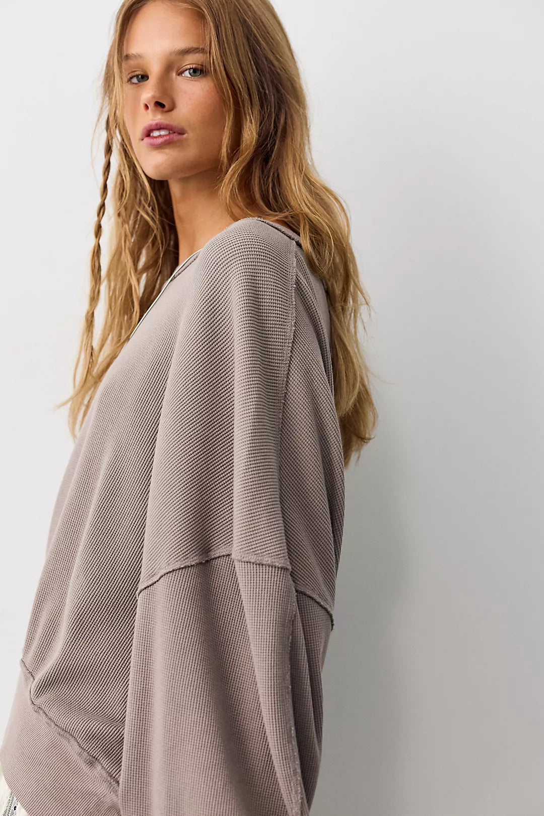 Free People Skyline Tee in Petrified Wood
