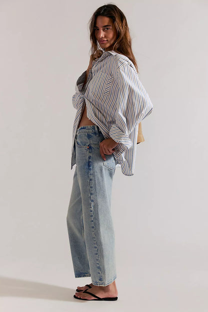 Free People Deep Trance Boyfriend Jeans in Sweet Dreams