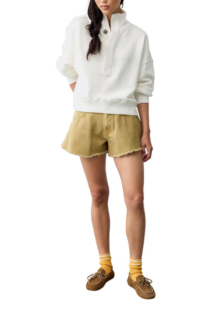 Free People Timeless Pullover in Clean Ivory